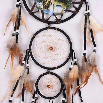 Handmade Dream Catcher with Animal Medallion