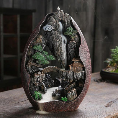 Mountain Waterfall Backflow Incense Burner