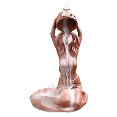 Bathing Lady Backflow Incense Burner