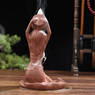 Bathing Lady Backflow Incense Burner