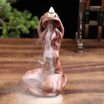 Bathing Lady Backflow Incense Burner