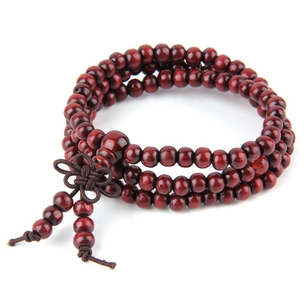 108 buddhist bracelet- turquoise & onyx