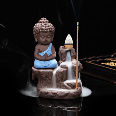 Little Buddha Backflow Incense Burner - 20 FREE Cones