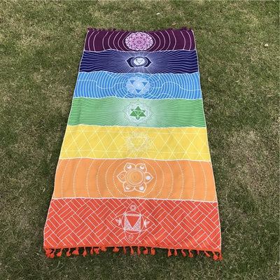 7 Chakra Tapestry Throw - My Metanoia Co
